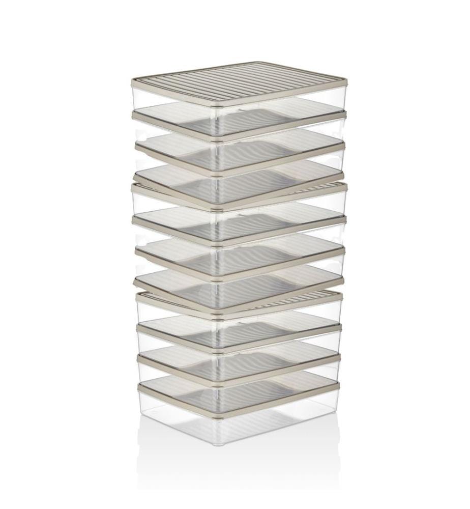 Coffret de Rangement (12 Pièces) - Crème
