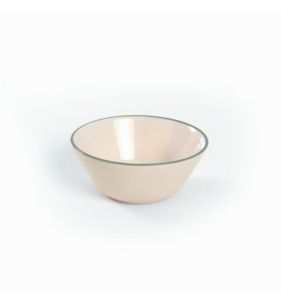 Keramisches Tafelservice (24 Teile) - Grün, Creme