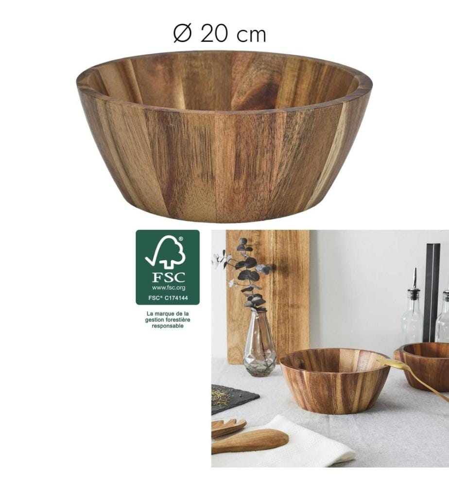 Saladier Acacia D20Cm M8