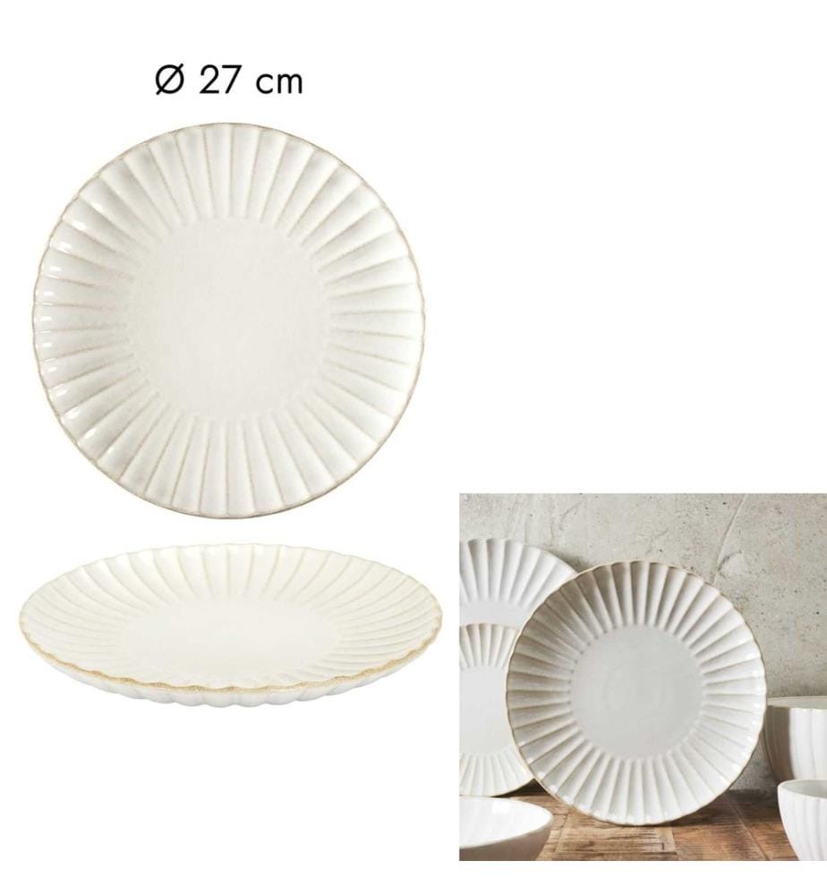 Lot de 6 Assiette Vlora D27Cm M12
