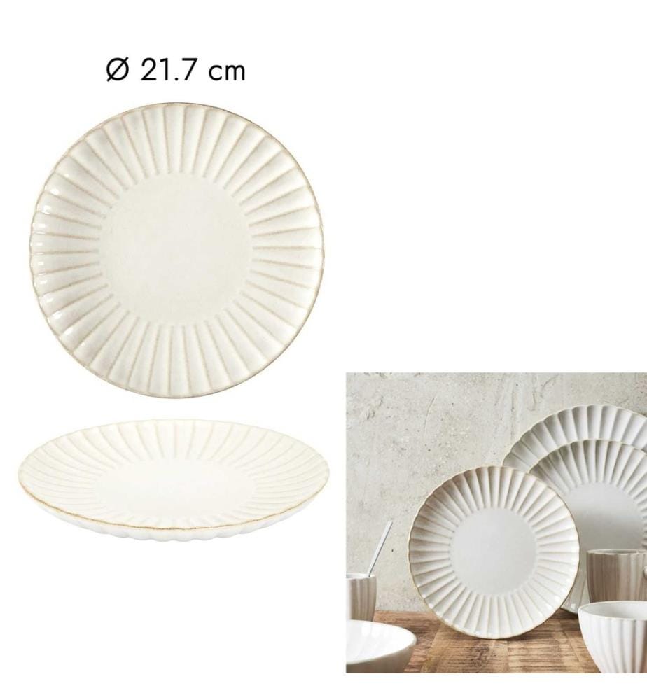 Lot de 6 Assiette Vlora D21.7Cm M12