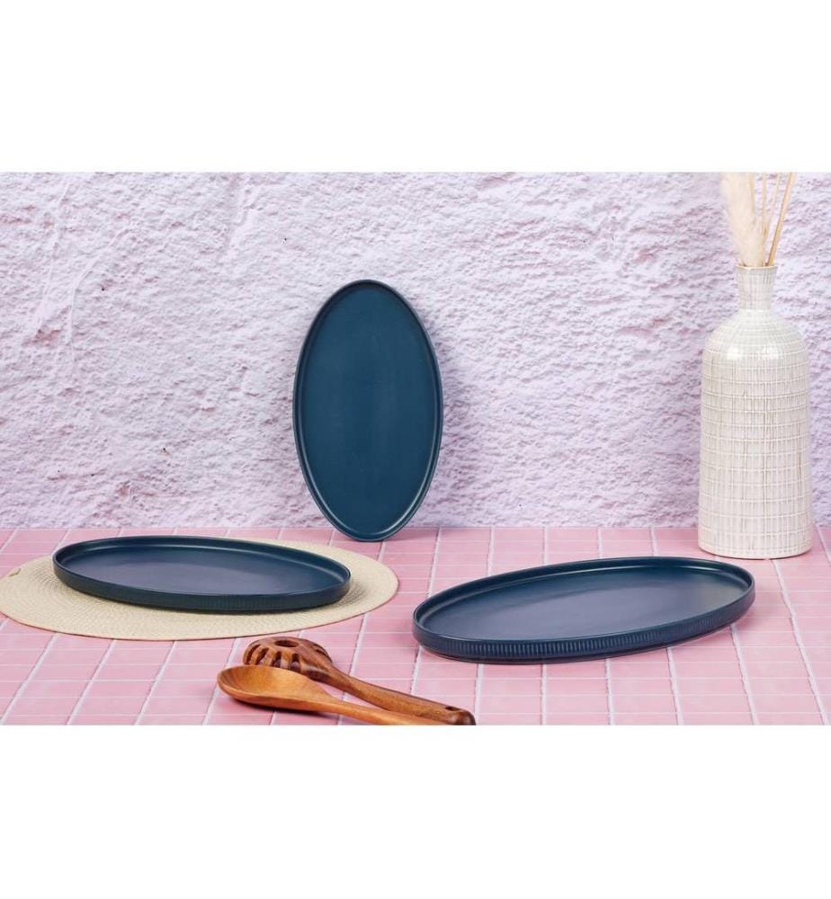 Servierplatten Scandi - 3 Teile - Marineblau