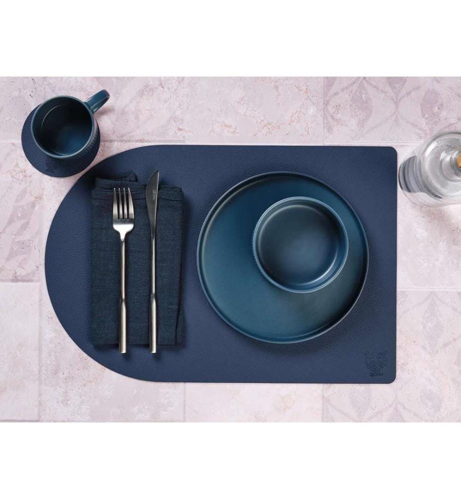 Lot de 6 Sets de table réversibles Arcus - Bleu