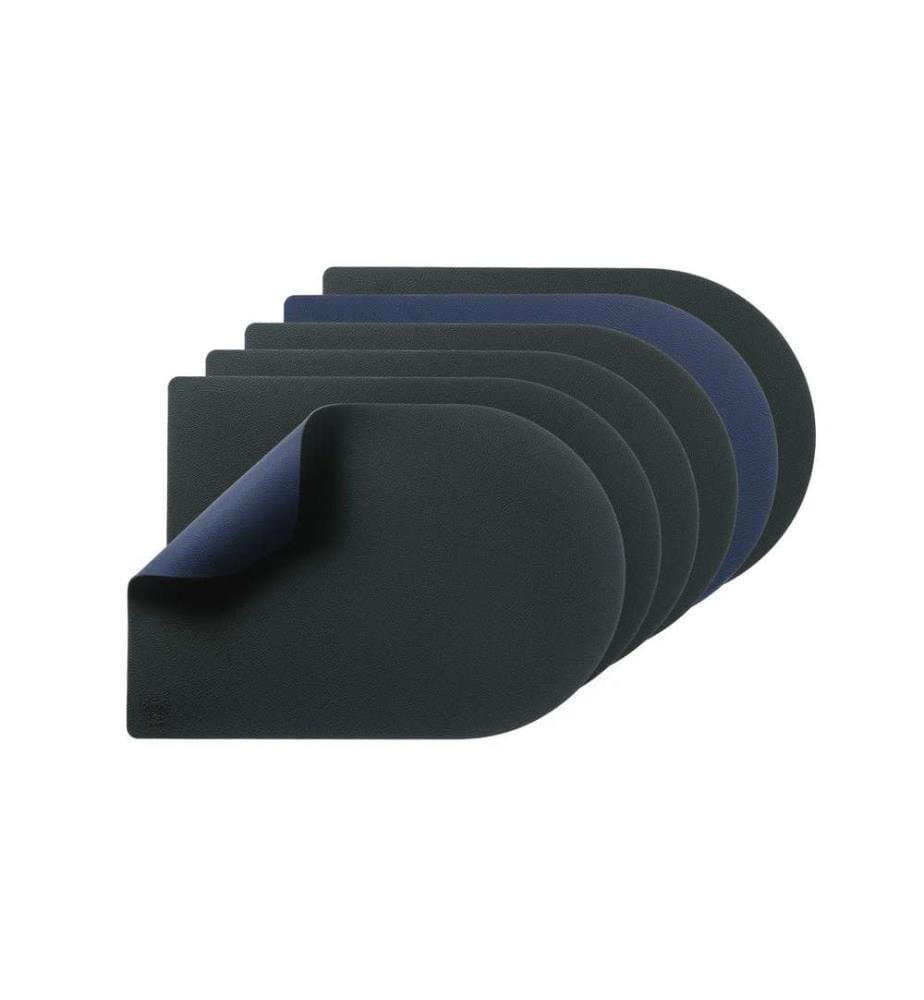Lot de 6 Sets de table réversibles Arcus - Bleu