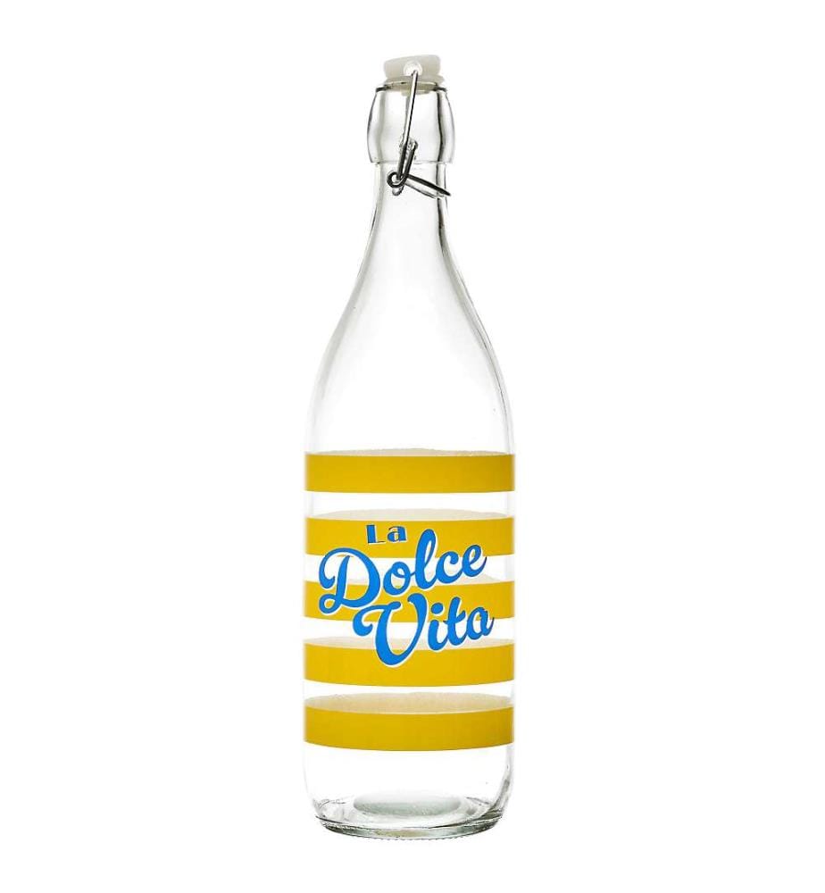 Dolce Vita Glasflasche 1 L - zufällige Farbe