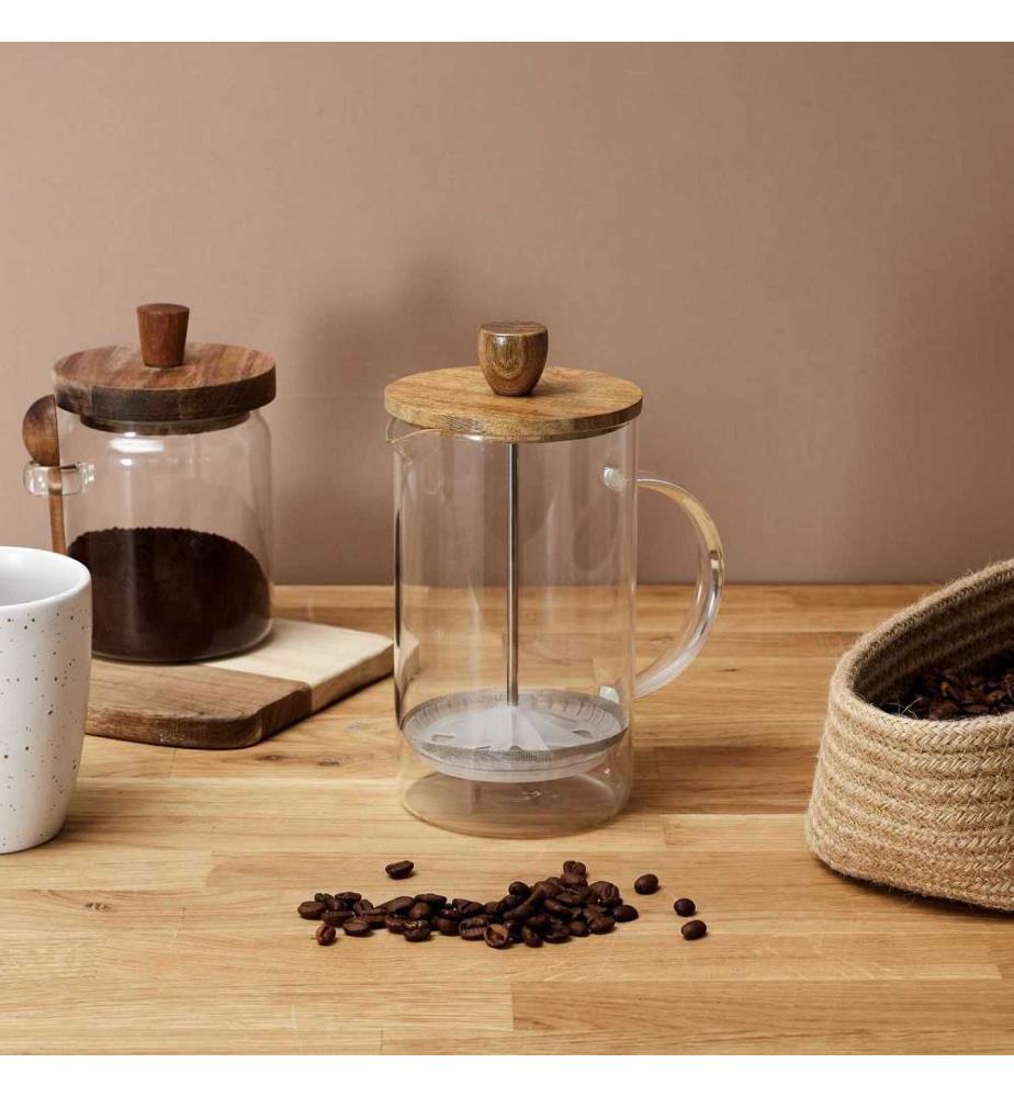 Kaffeemaschine mit Kolben Glas Akazie 85 cl - Transparent