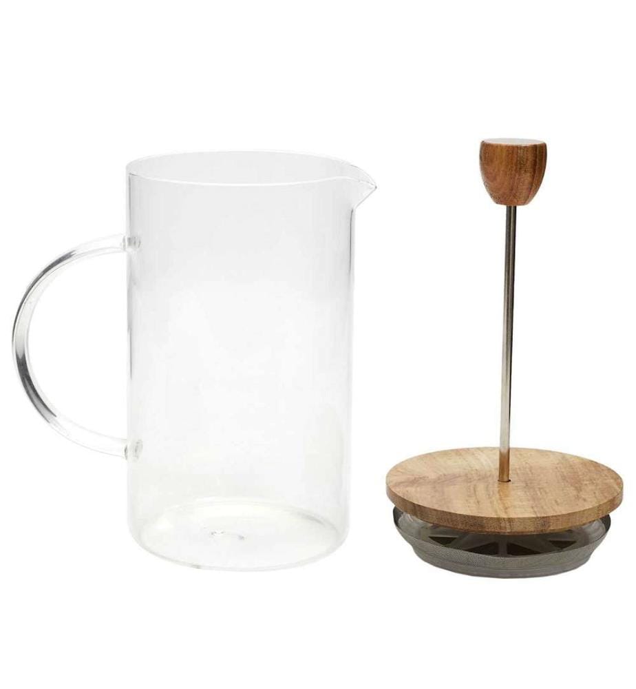 Kaffeemaschine mit Kolben Glas Akazie 85 cl - Transparent