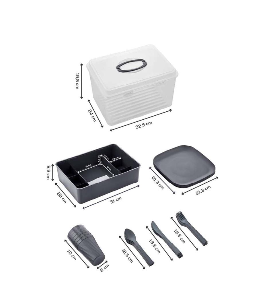 Picknick-Set - Anthrazit