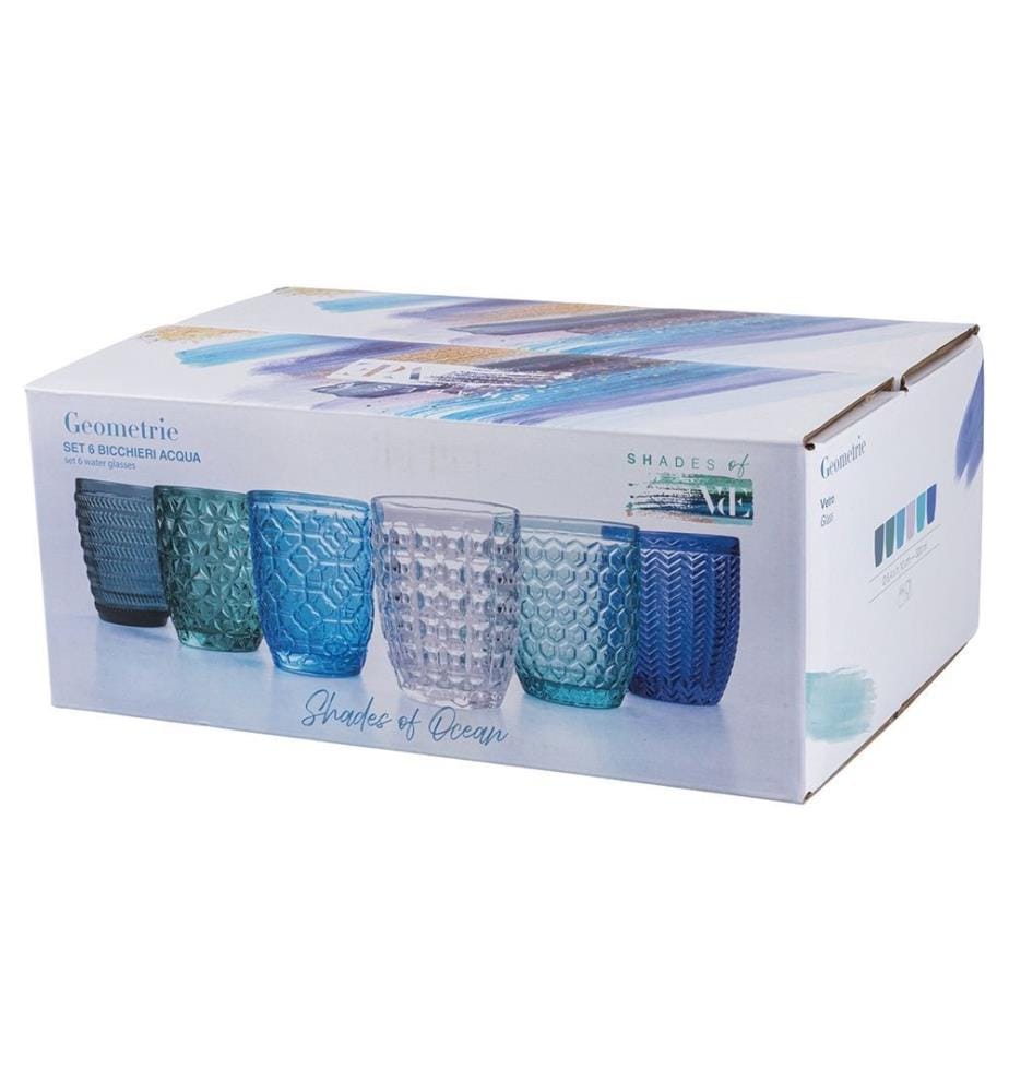 6er-Set Ocean Geometries Gläser - 320 ml