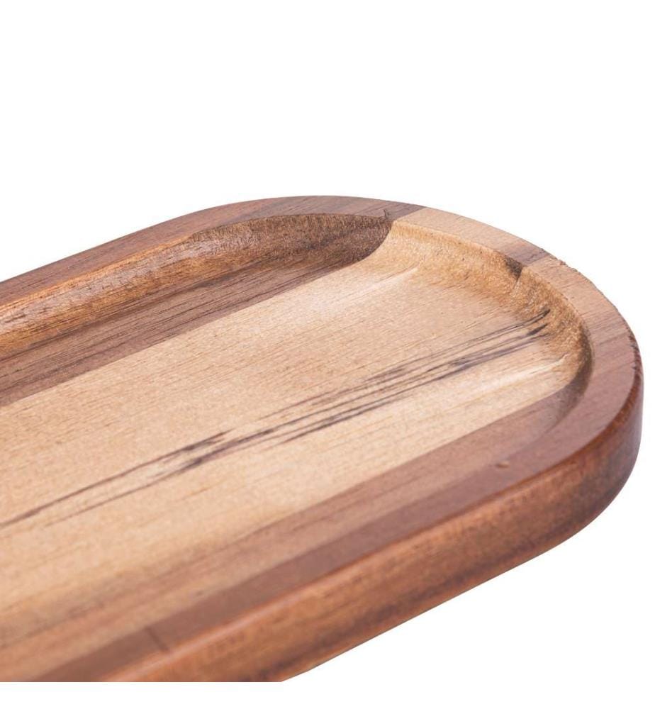 Serviertablett Woody Tapas - Braun