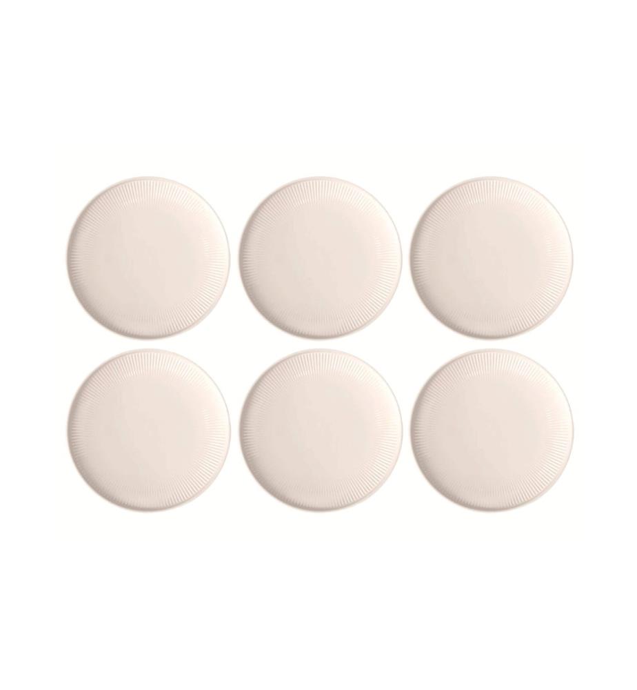 Assiette non décorative Afina Ø 27 cm, 6 Pièce/s,Blanc