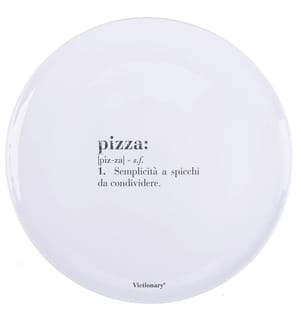 Lot de 4 assiettes à pizza - 33 cm / Victionary