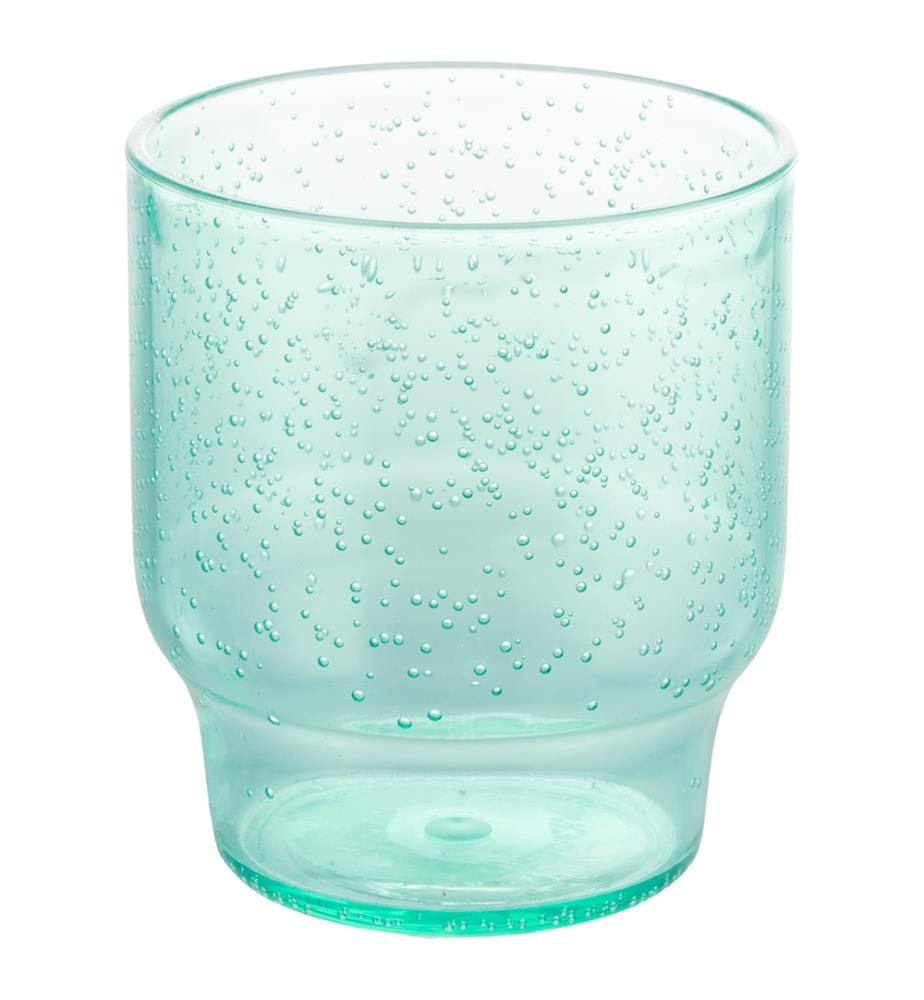 Set von 6 Wassergläsern Unico Bubbles - 325 ml / Aquamarine