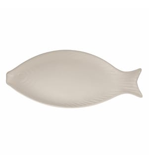 Assiette Kos Fish Oval 31 cm - Blanc