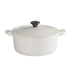 Cocotte ronde en fonte émaillée Ø26 cm - Crème