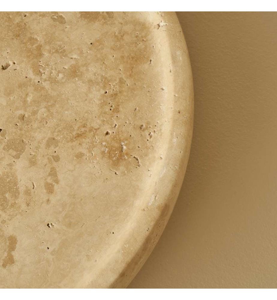 Présentoir à gâteau 25 cm - Ephesus Travertine - Naturel