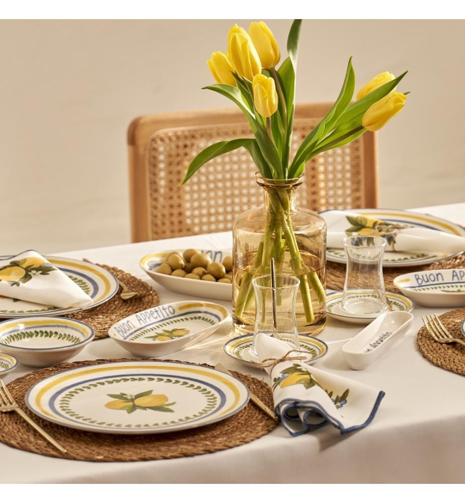 26-teiliges Frühstücksset – Lemoncello – Mehrfarbig