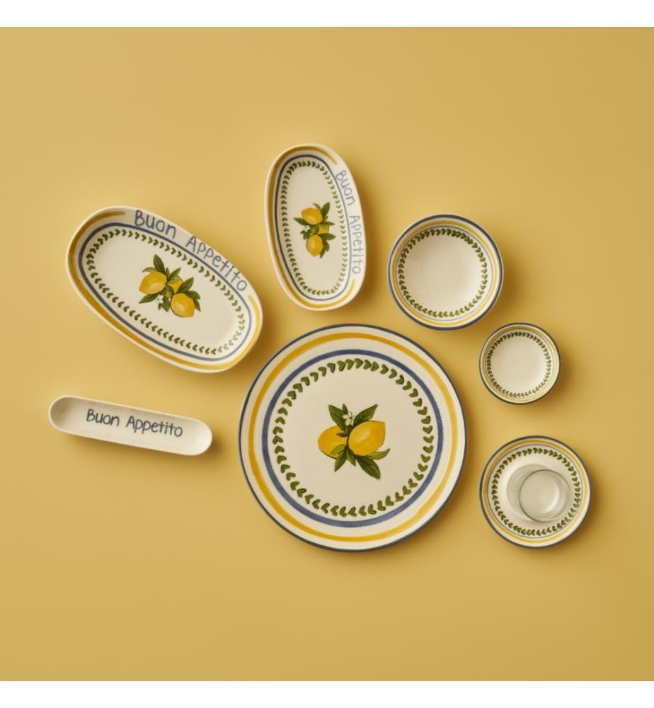 26-teiliges Frühstücksset – Lemoncello – Mehrfarbig