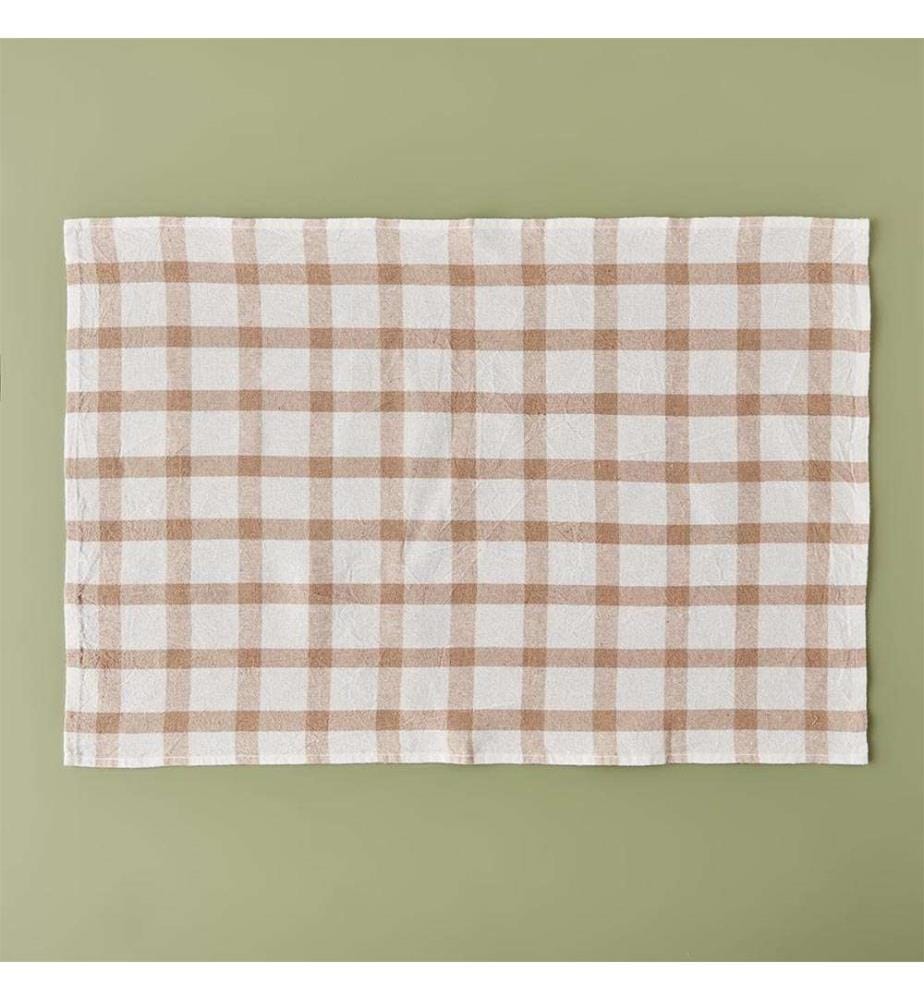 Lot de 3 torchons Liberty 45 × 65 cm - Beige