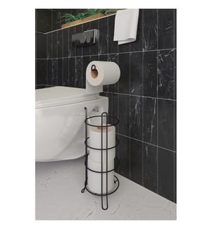 Porte-papier toilette - Noir