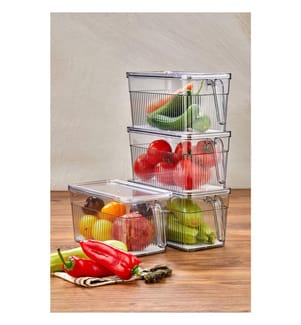 Lot de 4 boîtes de rangement - Transparent