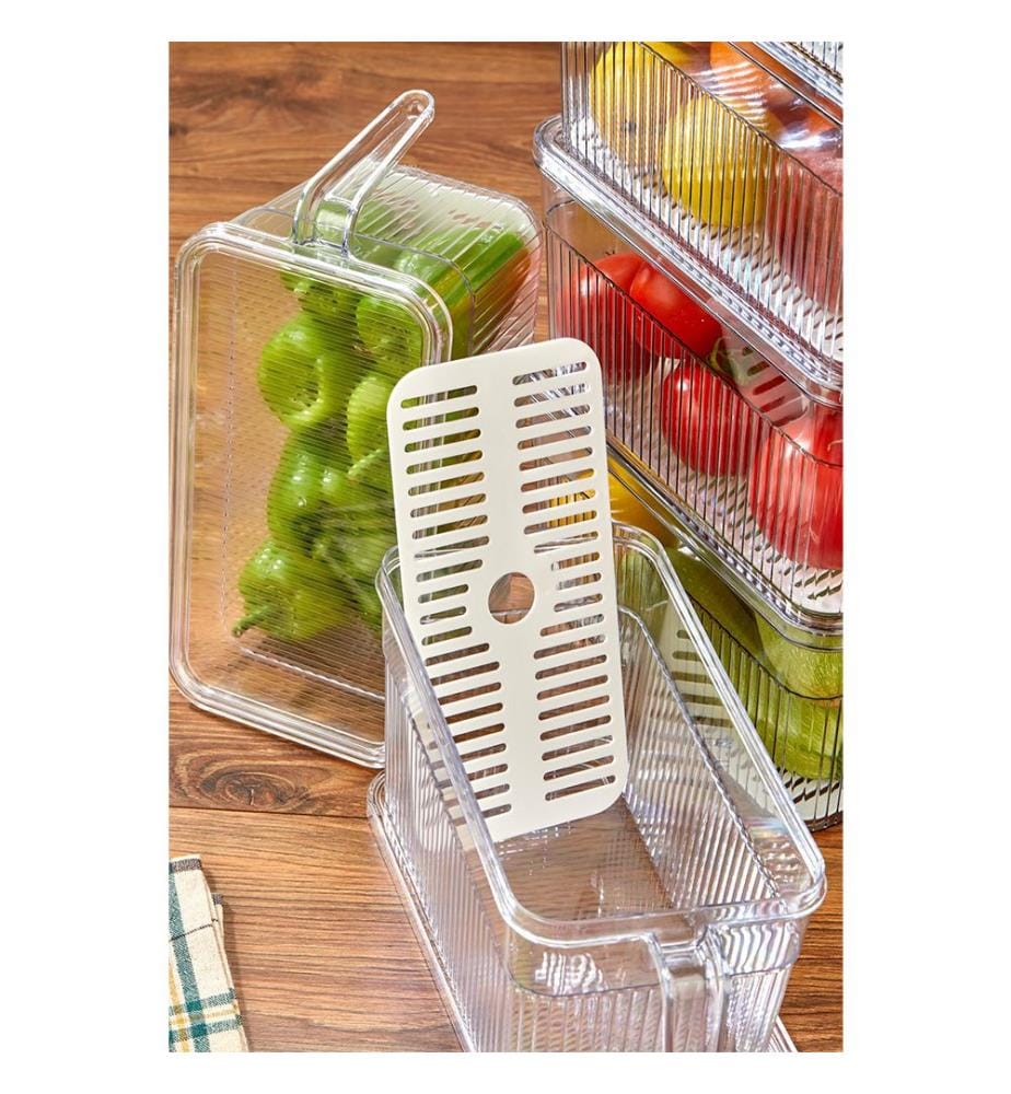 4er-Set Aufbewahrungsboxen – transparent