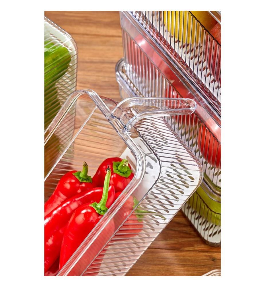 4er-Set Aufbewahrungsboxen – transparent