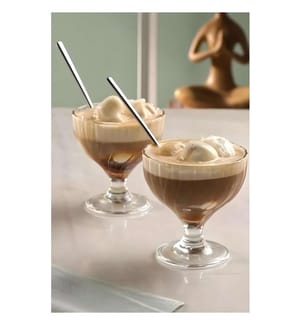 Lot de 2 coupes à glace en verre - Transparent