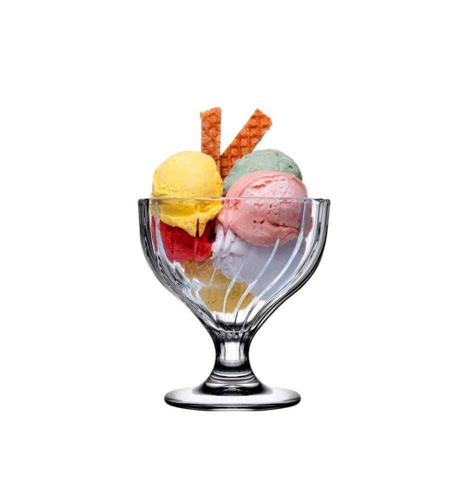 Lot de 2 coupes à glace en verre - Transparent