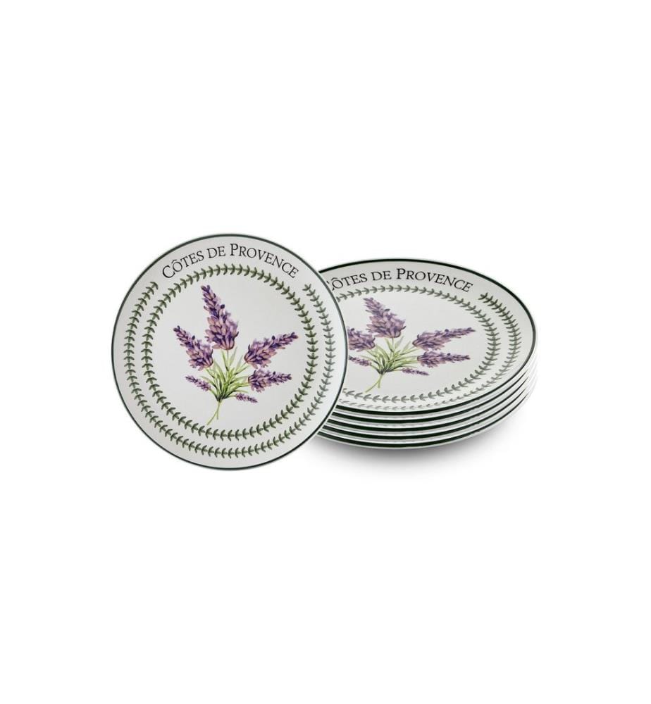 Lot de 6 assiettes de service - Lilas