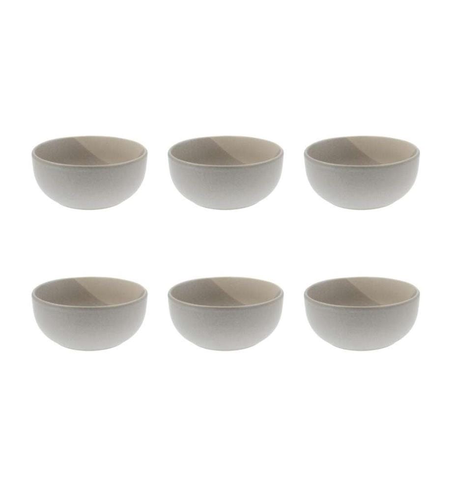 Lot de 6 grands bols - Terre de Sienne