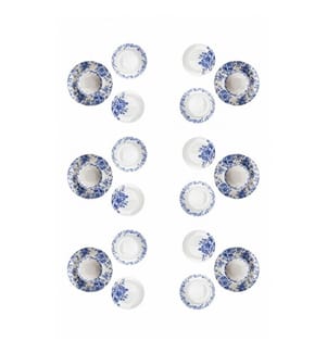 24-teiliges Geschirrset – Blau