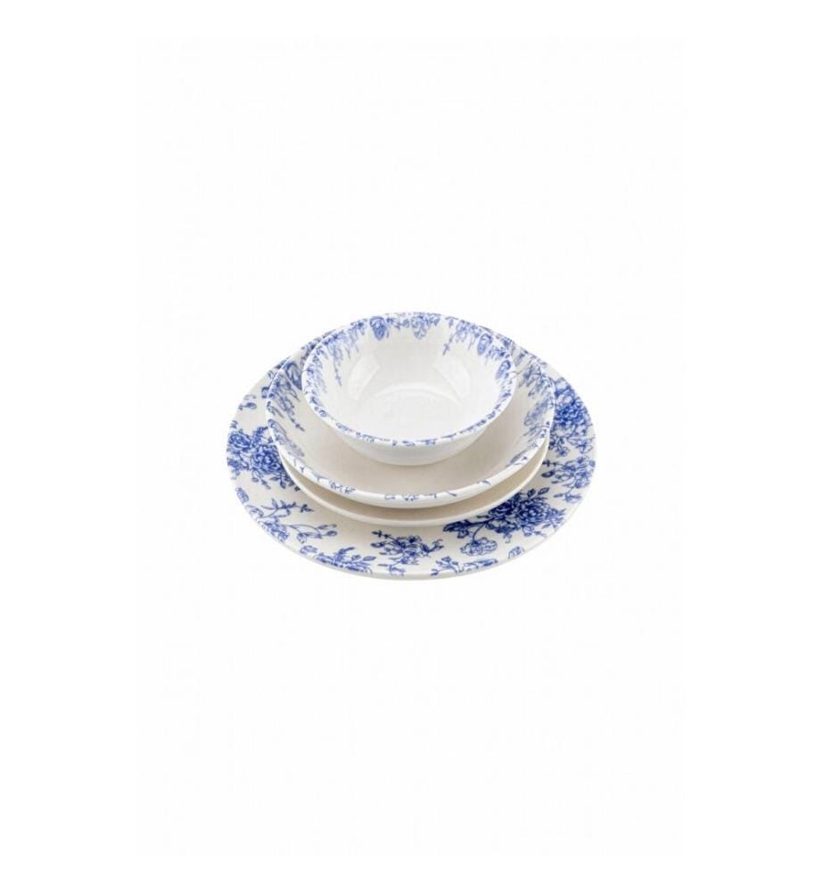 24-teiliges Geschirrset – Blau