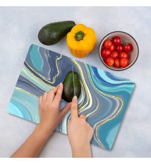 Planche à découper en verre trempé - Multicolore