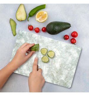 Planche à découper en verre trempé - Multicolore