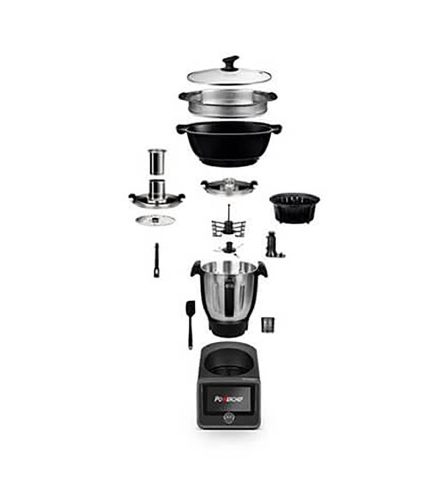 Robot de cuisine multifonction 3 L - SCH-RBC-4501 - Noir et Argenté