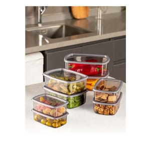 Set di Contenitori (8 Pezzi) - Antracite