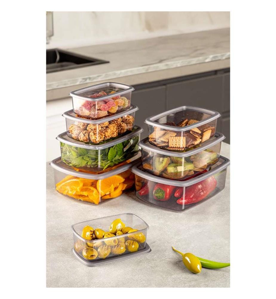 Set di Contenitori (8 Pezzi) - Antracite