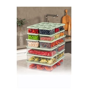 Set di scatole per la conservazione (19 pezzi) - Menta