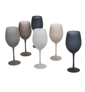 Happy Hour Set de 6 Verres à vin Stones - Multicolor