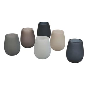 Happy Hour Set di 6 bicchieri da acqua Stones - Multicolore
