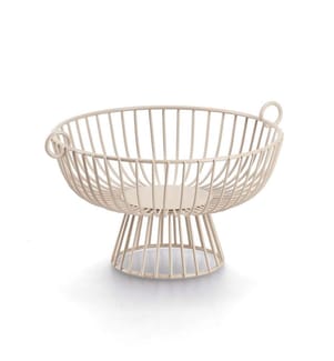 Cesto di frutta in metallo - Beige