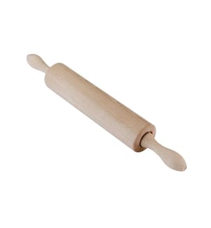 Mattarello in faggio FSC con asse in metallo - 25 cm