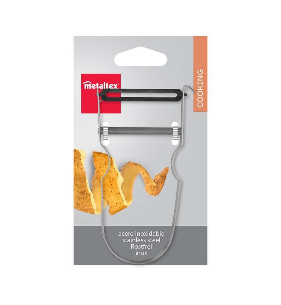 Pelapatate Castor in acciaio inox con lama brunita - Made in France