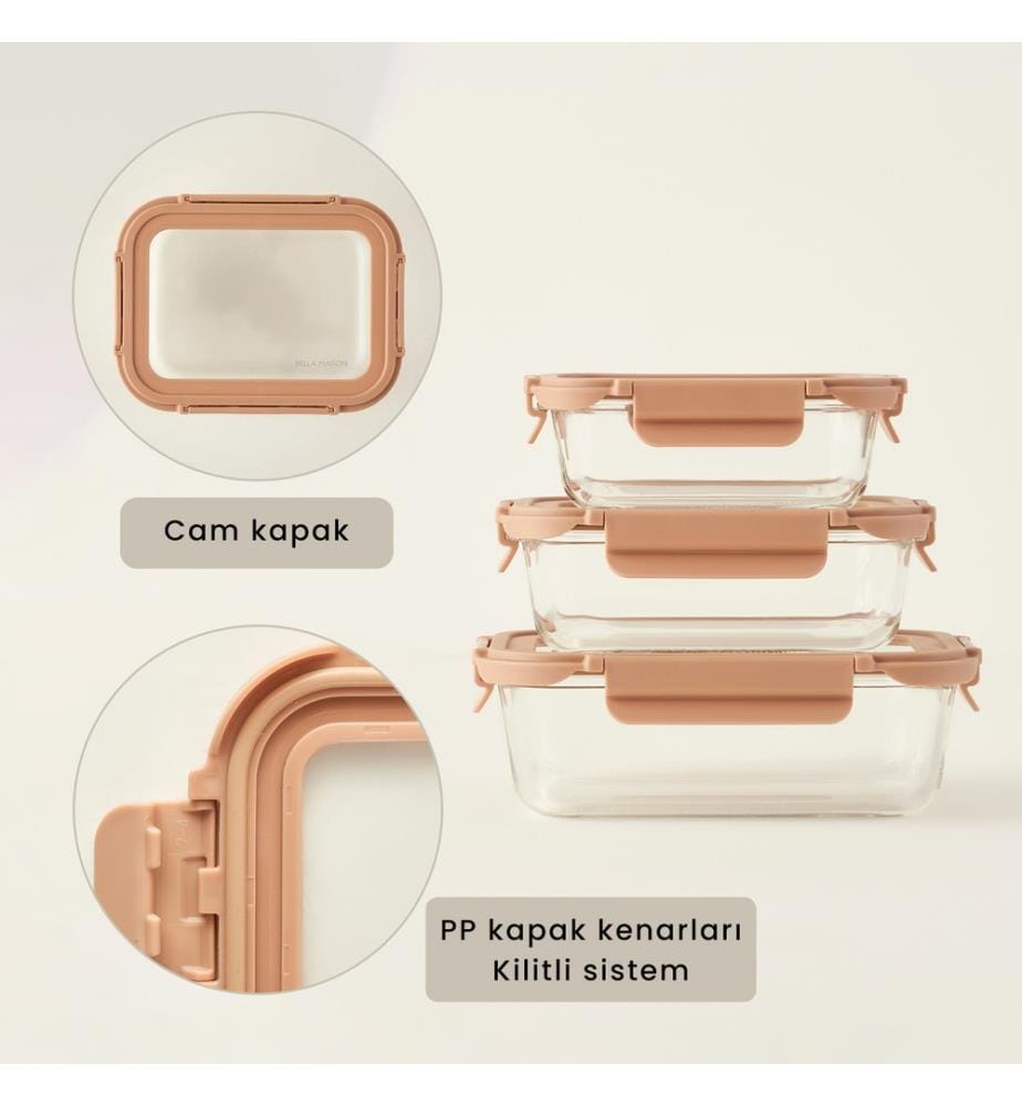Contenitore in vetro Terra 640 cc - Beige