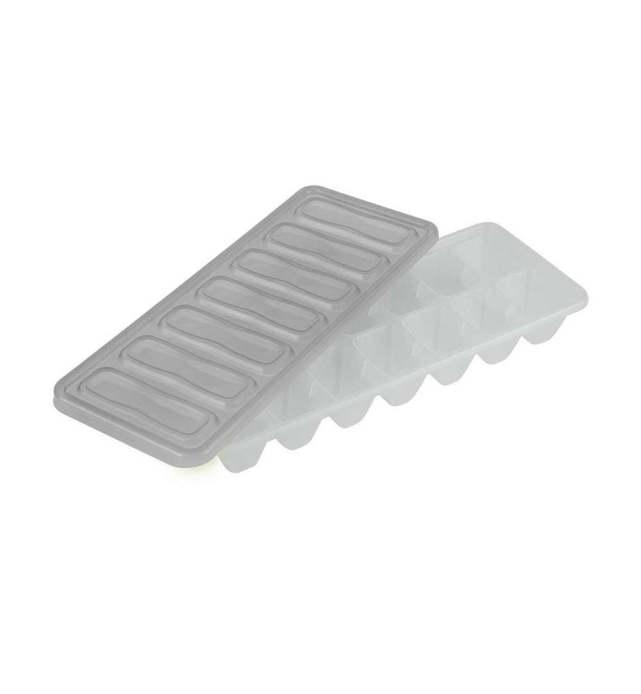 Set aus 2 Eiswürfelbehältern mit Deckel 25,5x10x5,2h cm - sortierte Farben