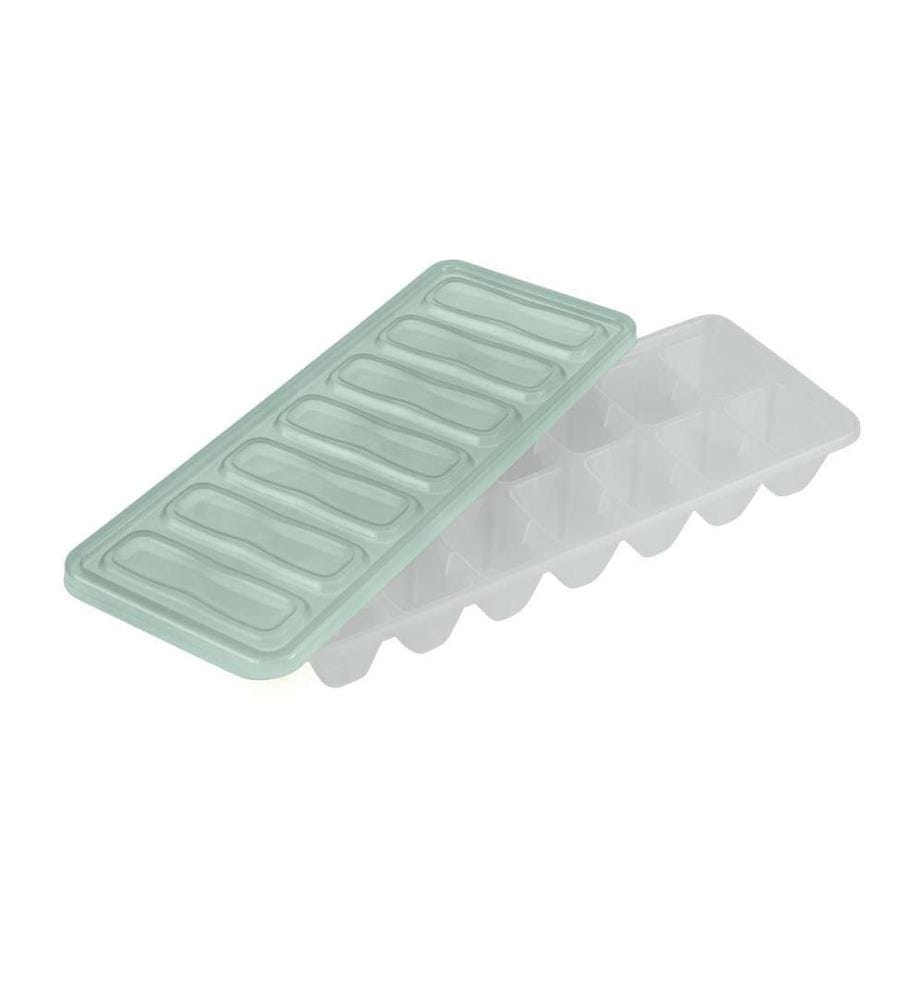 Set aus 2 Eiswürfelbehältern mit Deckel 25,5x10x5,2h cm - sortierte Farben