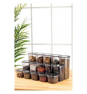 Set di contenitori (15 pezzi)  - Antracite