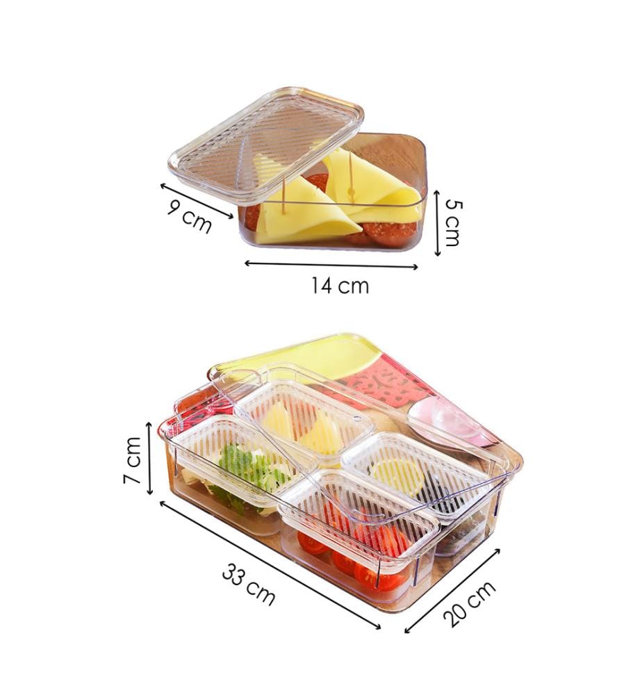5 Piece Breakfast Set - Transparent