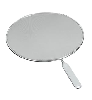 Protection anti-éclaboussures en aluminium, manche en plastique, 29cm